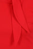 Oui Oui Tie Neck Top: Red