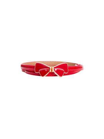 Elastic Buckle Belt: Red