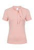 Oui Oui Tie Neck Top: Soft Pink