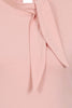 Oui Oui Tie Neck Top: Soft Pink
