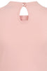 Oui Oui Tie Neck Top: Soft Pink