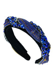 Cobalt Blue Rhinestone Headband
