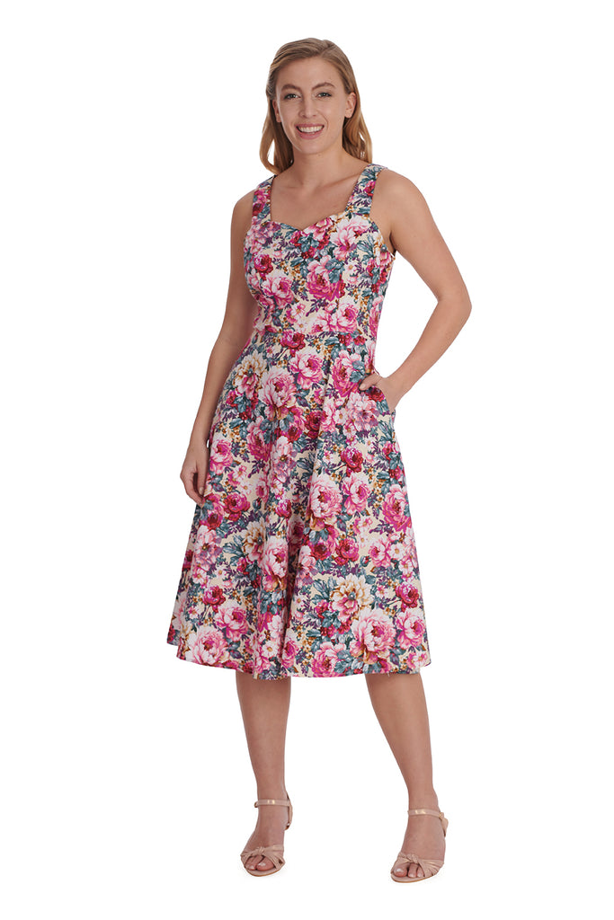 Peonie Rose Swing Dress