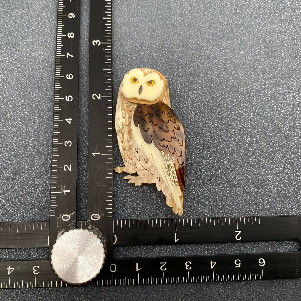 Acrylic Owl Brooch
