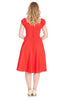 Classic Red Swing Dress
