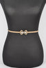 Stretch Metal Bow Belt: Gold