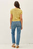 Cotton Crochet Short Sleeve Cardi: Butter