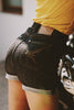 Roadster Denim Shorts: Black