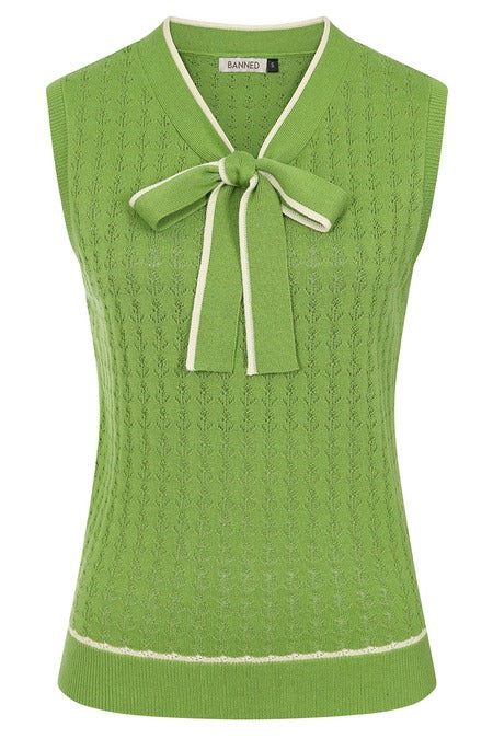 Ahoy Anchors Knit Top: Moss