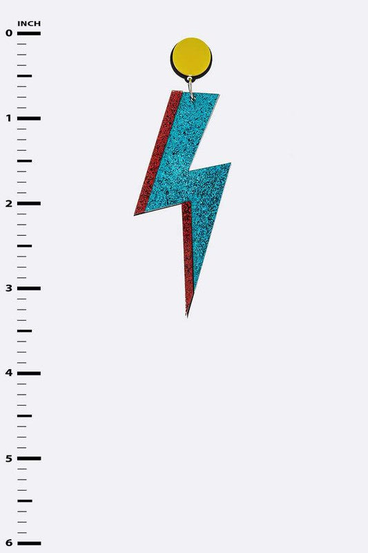 Bowie Bolt Earrings: Blue