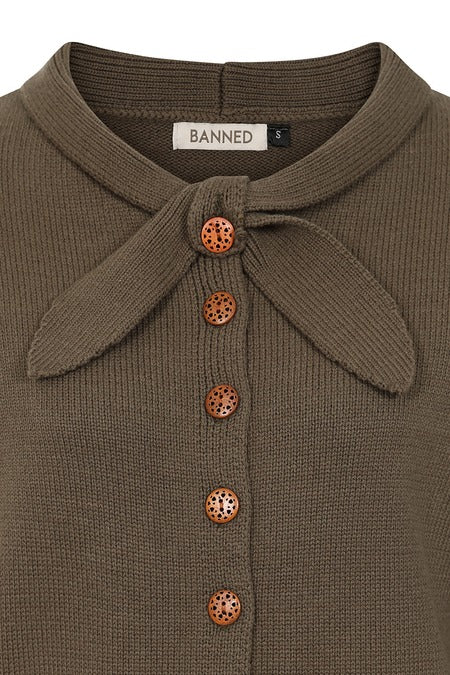 Sunday Drive Cardigan: Olive