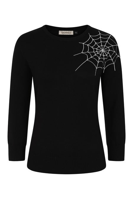 Film Noir Spiderweb Sweater