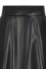 Leatherette Swing Skirt