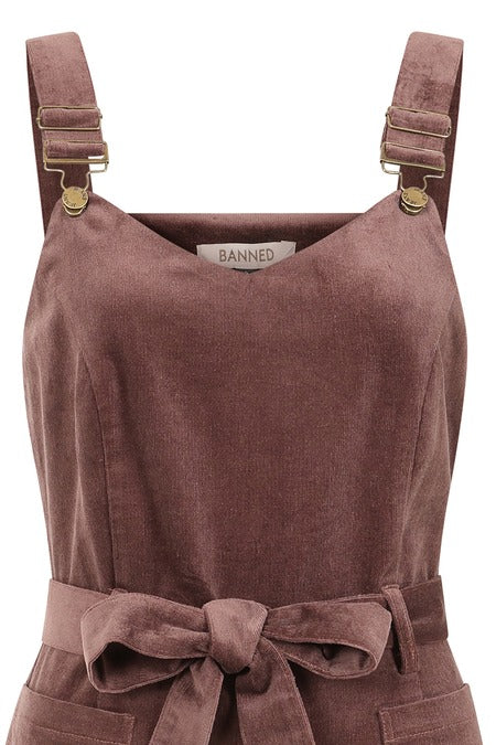 Corduroy Cutie Teddy Overalls