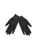 Satin Wrist Gloves: Black