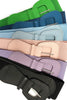 Plus Size Elastic Buckle Belt: Lavender