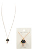 Rhinestone Enamel Mushroom Necklace