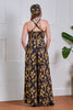 Golden Palm Palazzo Pants