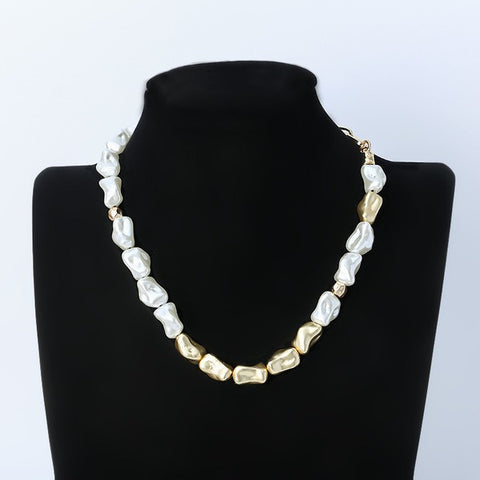 White Gold Plated Pave Circle Necklace