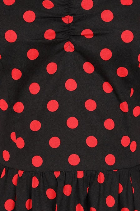 Lipstick Dots Swing Dress
