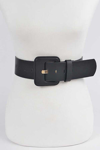 Satin Rose Stretch Belt: Forest