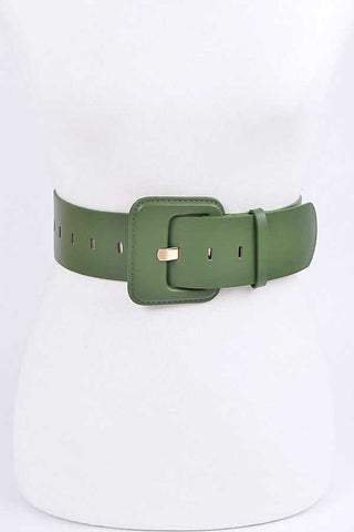 Bamboo Buckle Belt: Orange