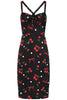Tulia Cherry & Bow Pencil Dress