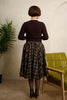 Classic Check Wool Blend Book Skirt: Caramel