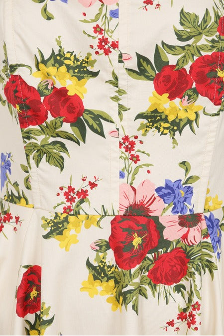 Angelica Corseted Floral Dress