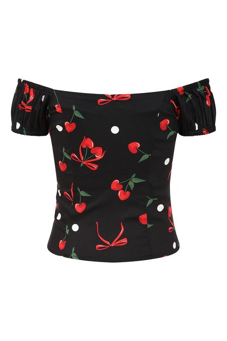 Bows & Cherry Dolores Top