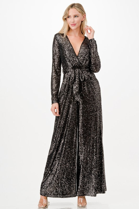 Jet Setter Sequin Jumpsuit
