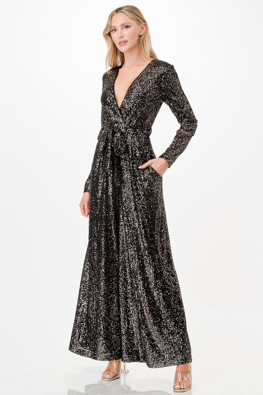 Jet Setter Sequin Jumpsuit