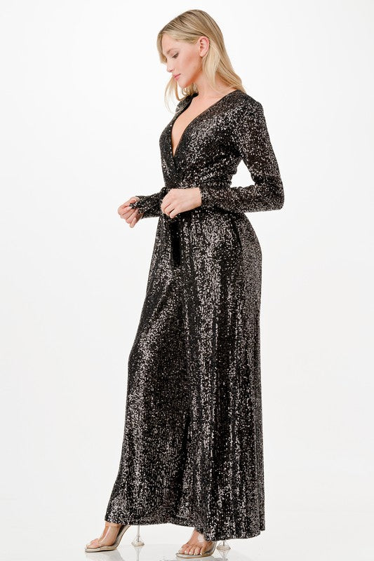 Jet Setter Sequin Jumpsuit