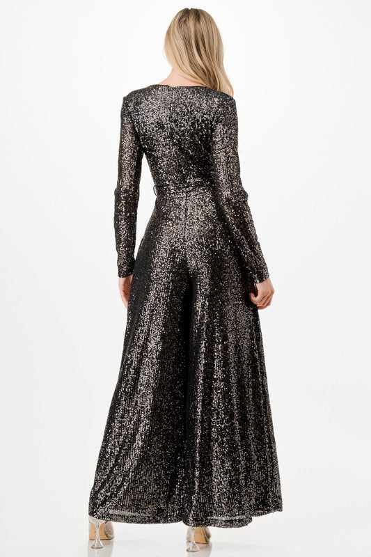 Jet Setter Sequin Jumpsuit