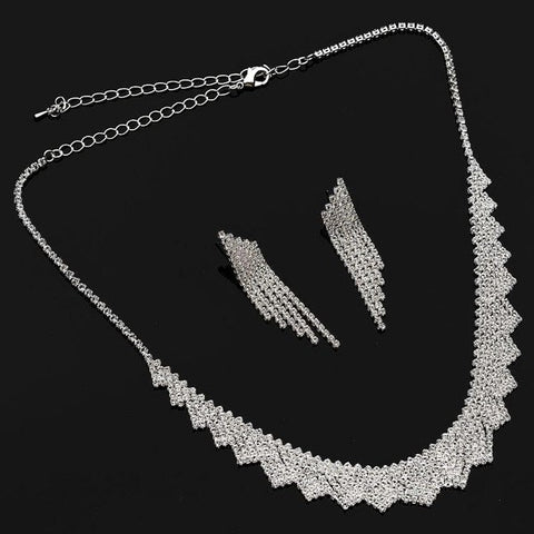 Gold Plated Pave Circle Necklace