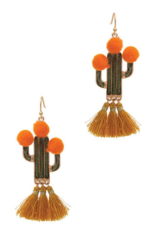 80's Sprinkle Hoop Earrings: Orange