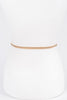 Stretch Metal Pearl Bow Belt: Gold