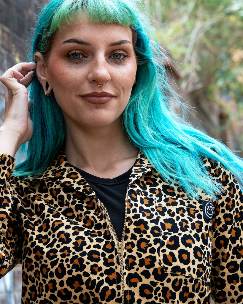 Classic Leopard Print Boiler Suit
