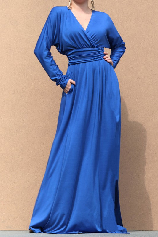 Sapphire Jersey Maxi Dress