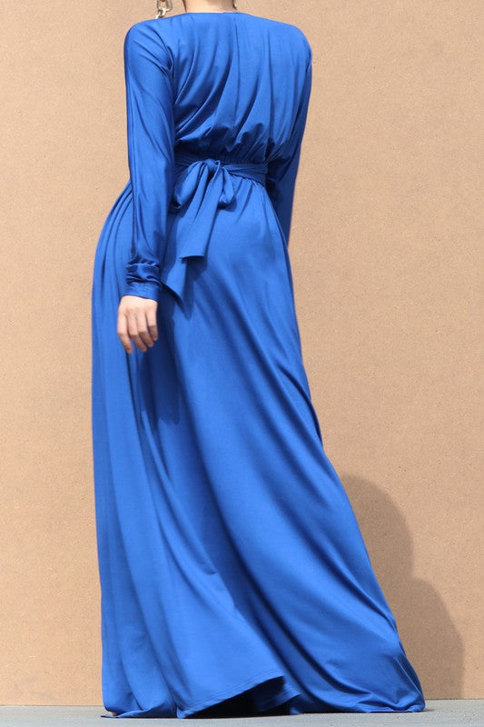 Sapphire Jersey Maxi Dress