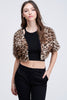 Fuzzy Leopard Bolero