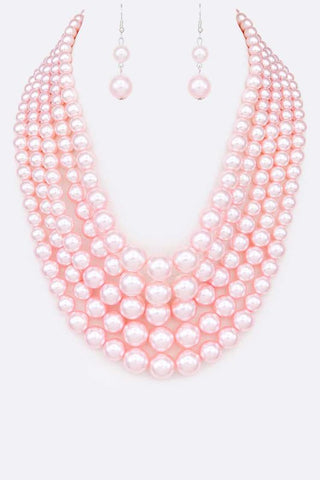 Mother Of Pearl Disc Necklace