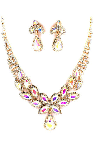 Charming Crystal Necklace Set