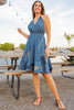 Denim Darling Halter Dress