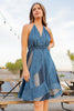 Denim Darling Halter Dress