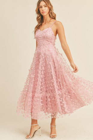 Blush All A-Flutter Dress