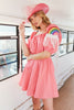 Rainbow Cheerleader Mini Dress