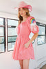Rainbow Cheerleader Mini Dress
