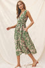 Tropical Carnival Wrap Dress