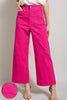 Soft Washed Cropped Leg Pants